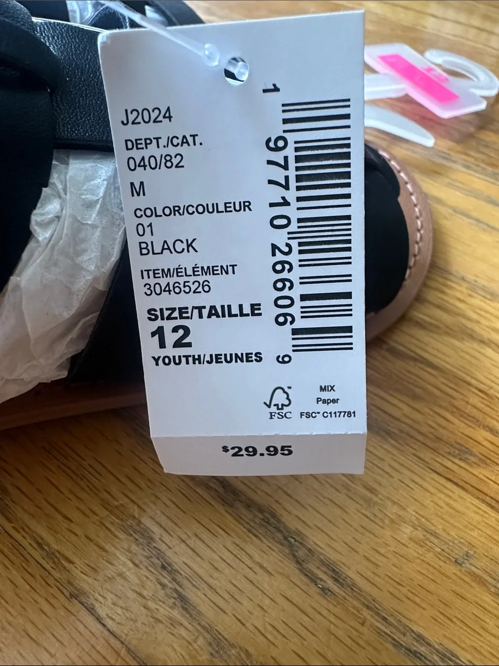 The Children's Place Black Strappy Gladiator Sandals